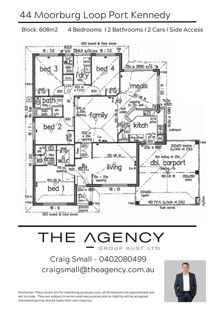 Floorplan of Homely house listing, 44 Moorburg Loop, Port Kennedy WA 6172