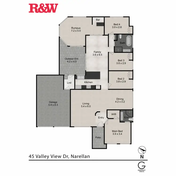 Floorplan of Homely house listing, 45 Valley View Drive, Narellan NSW 2567