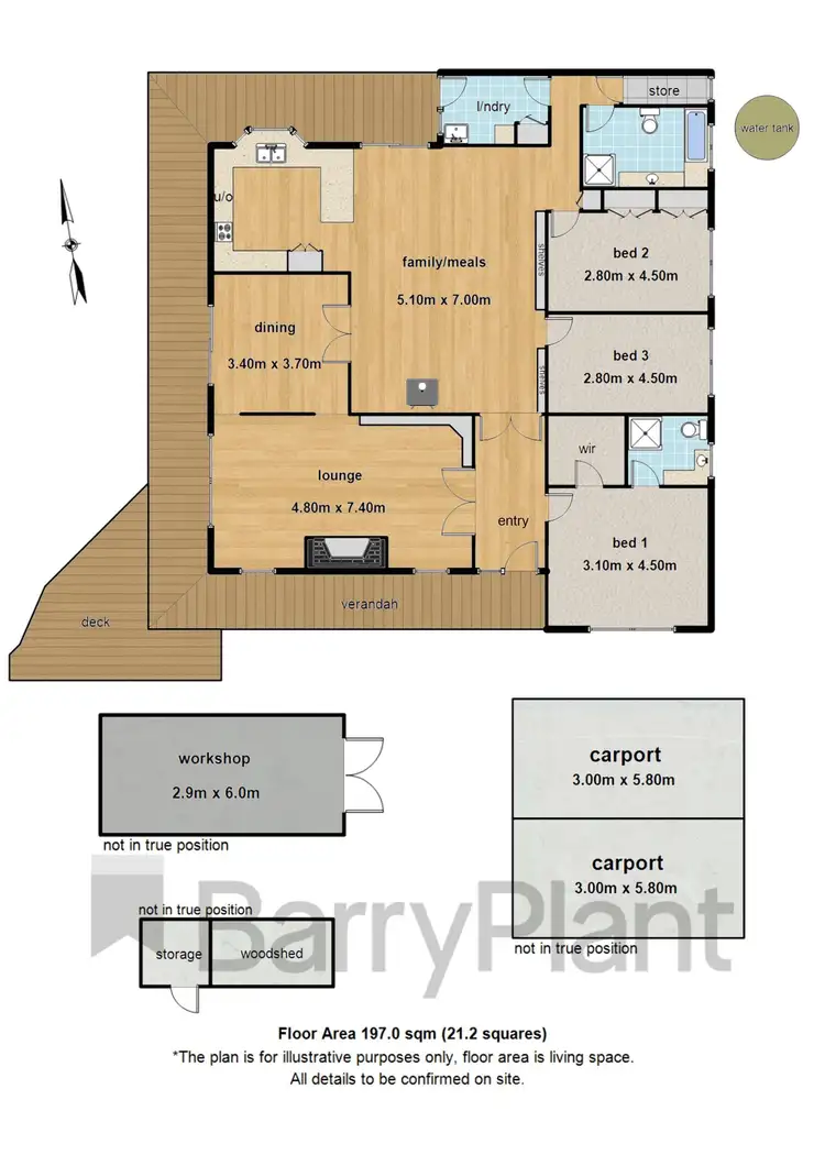 Floorplan of Homely house listing, 3 Bilocla Avenue, Cockatoo VIC 3781