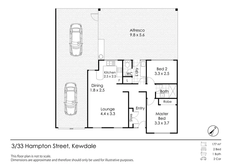 Floorplan of Homely house listing, 33 Hampton Street, Kewdale WA 6105
