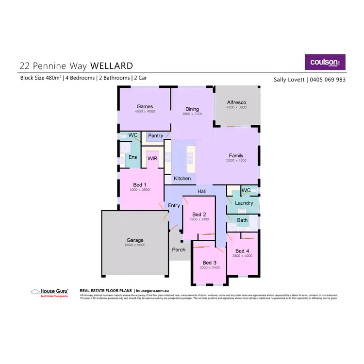 Floorplan of Homely house listing, 22 Pennine Way, Wellard WA 6170