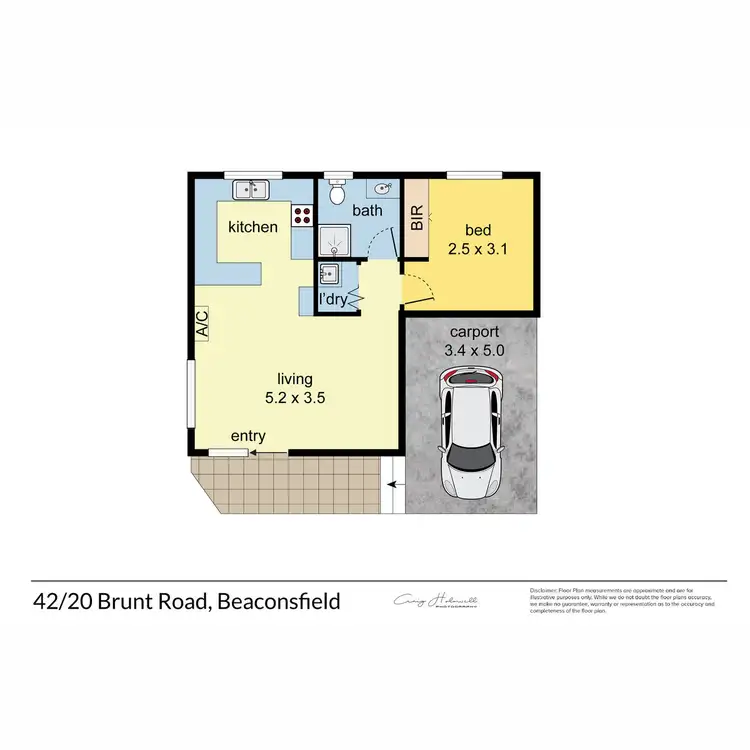 Floorplan of Homely unit listing, 42/20 Brunt Road, Beaconsfield VIC 3807