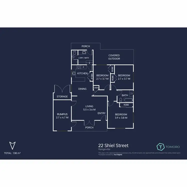 Floorplan of Homely house listing, 22 Shiel Street, Rangeville QLD 4350