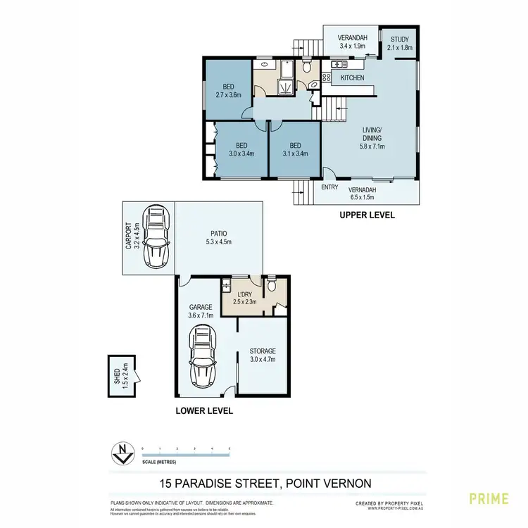 Floorplan of Homely house listing, 15 Paradise Street, Point Vernon QLD 4655
