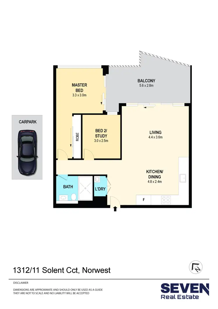 Floorplan of Homely apartment listing, 1312/11 Solent Circuit, Norwest NSW 2153
