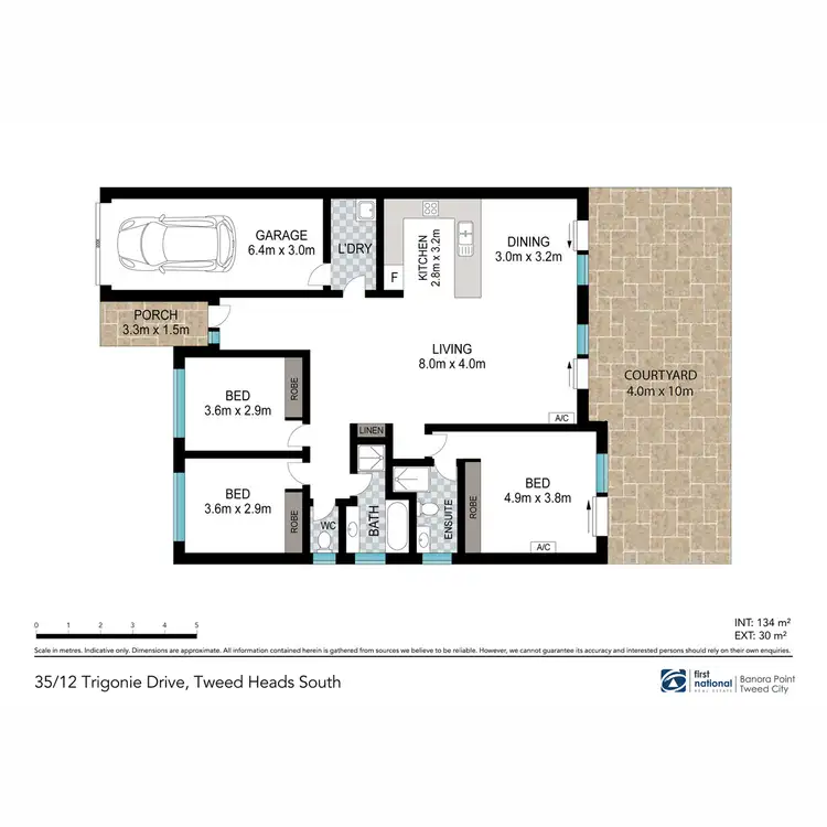 Floorplan of Homely villa listing, 35/12 Trigonie Drive, Tweed Heads South NSW 2486