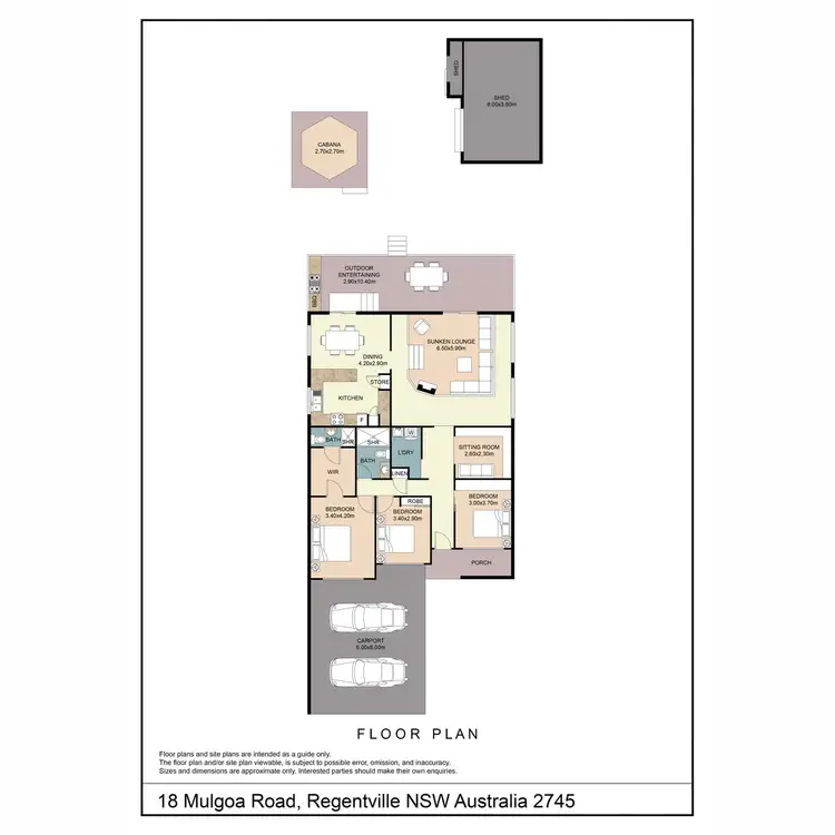 Floorplan of Homely house listing, 18 Mulgoa Road, Regentville NSW 2745