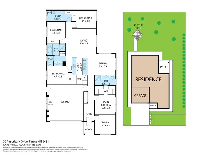 Floorplan of Homely house listing, 70 Paperbark Drive, Forest Hill NSW 2651