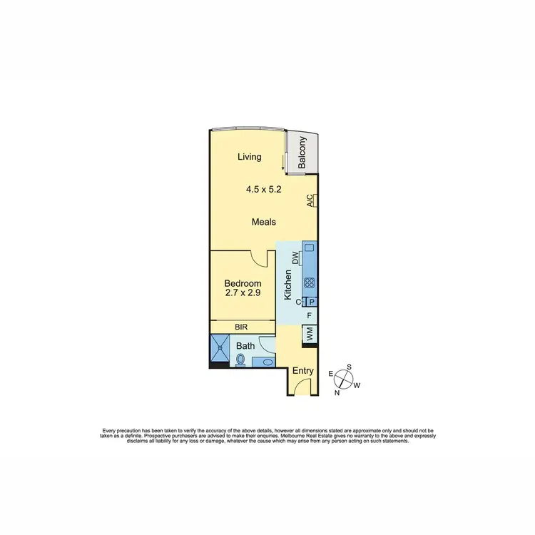 Floorplan of Homely apartment listing, 2108/285 La Trobe Street, Melbourne VIC 3000