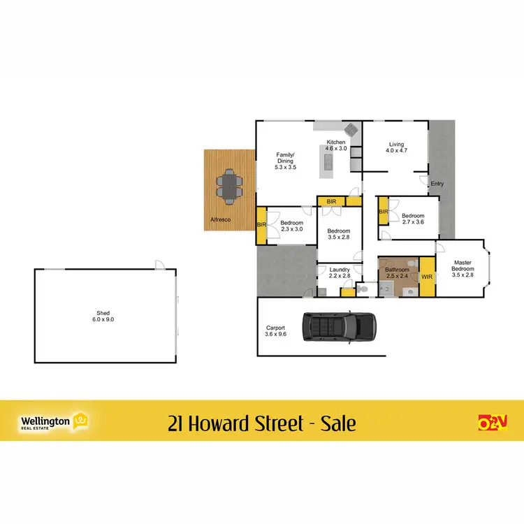 Floorplan of Homely house listing, 21 Howard Street, Sale VIC 3850