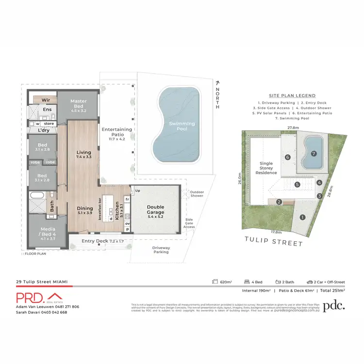 Floorplan of Homely house listing, 29 Tulip Street, Miami QLD 4220