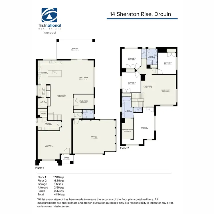Floorplan of Homely house listing, 14 Sheraton Rise, Drouin VIC 3818
