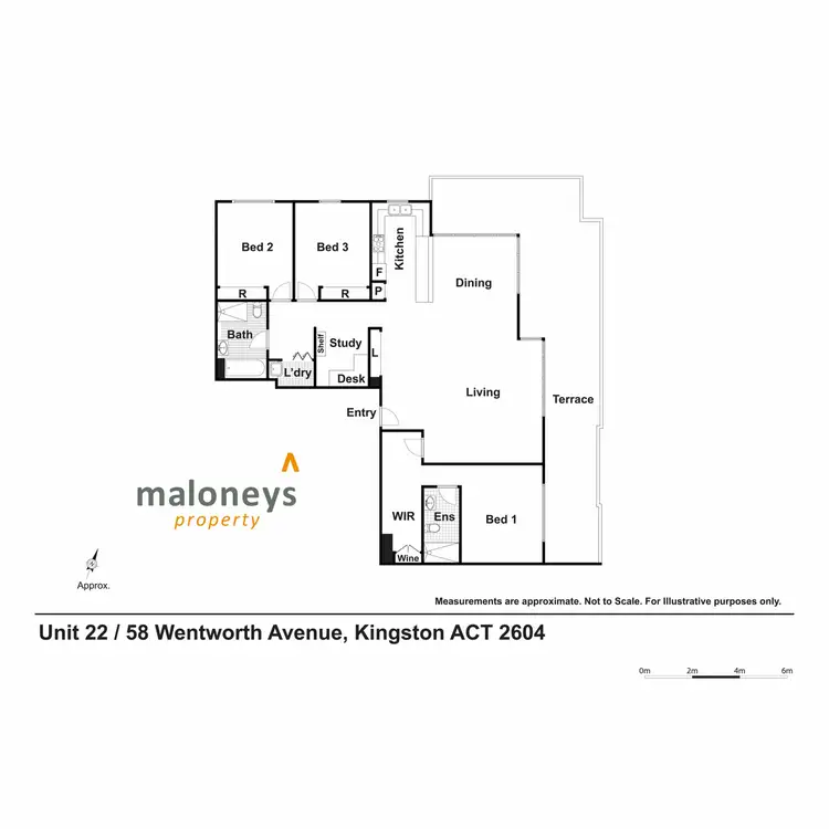 Floorplan of Homely apartment listing, 22/58 Wentworth Avenue, Kingston ACT 2604