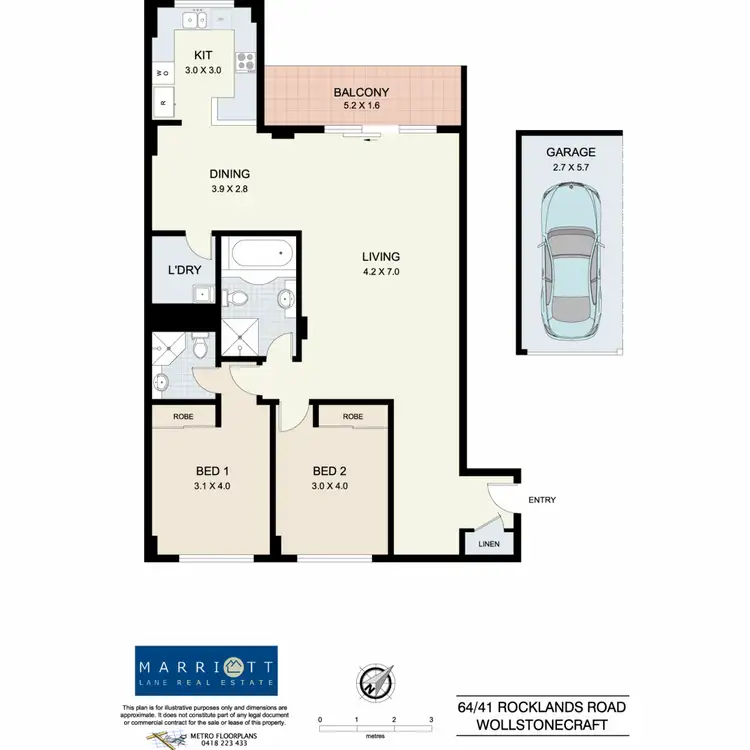 Floorplan of Homely apartment listing, 64/41 Rocklands Road, Wollstonecraft NSW 2065