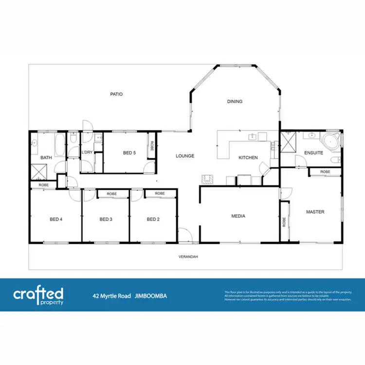 Floorplan of Homely house listing, 42 Myrtle Road, Jimboomba QLD 4280