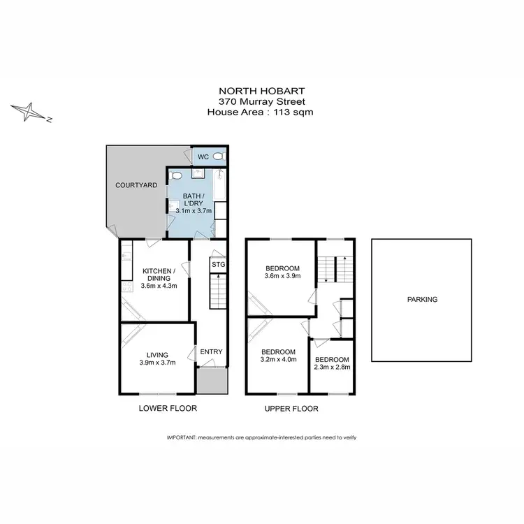 Floorplan of Homely house listing, 370 Murray Street, North Hobart TAS 7000
