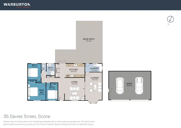 Floorplan of Homely house listing, 35 Davies Street, Scone NSW 2337
