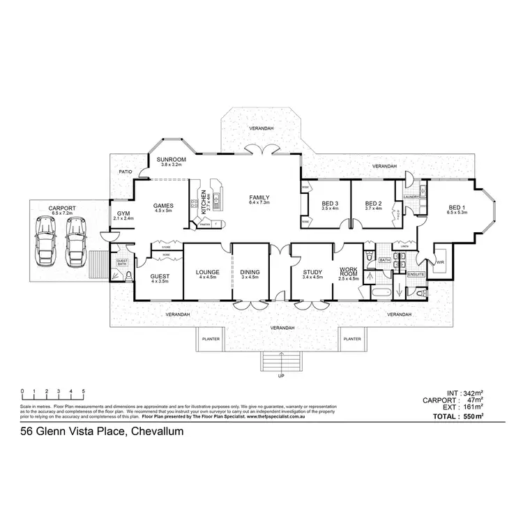 Floorplan of Homely house listing, 56 Glenn Vista Place, Chevallum QLD 4555