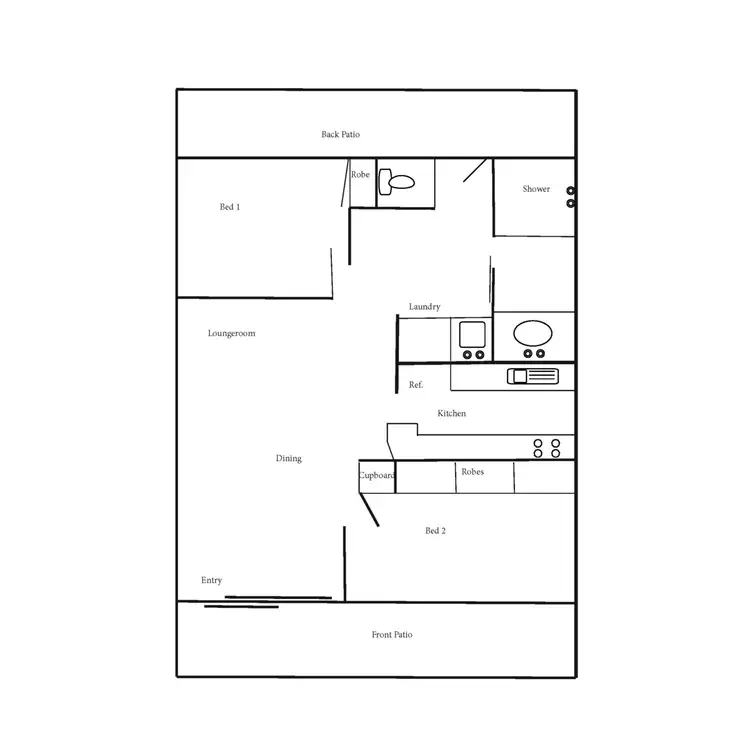 Floorplan of Homely unit listing, 2/12A Gloucester Road, Buderim QLD 4556