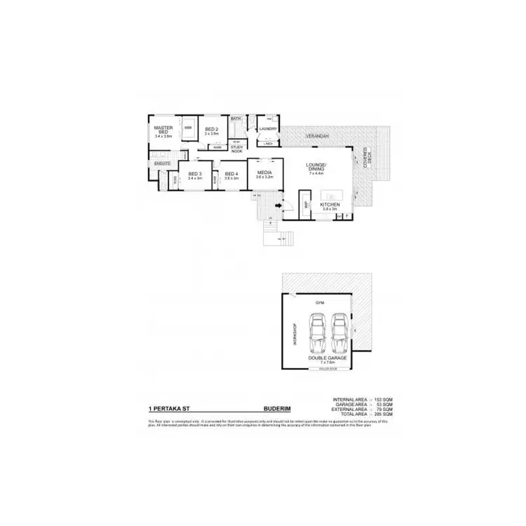 Floorplan of Homely house listing, 1 Pertaka Street, Buderim QLD 4556