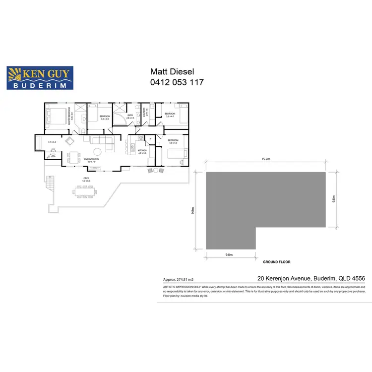 Floorplan of Homely house listing, 20 Kerenjon Avenue, Buderim QLD 4556
