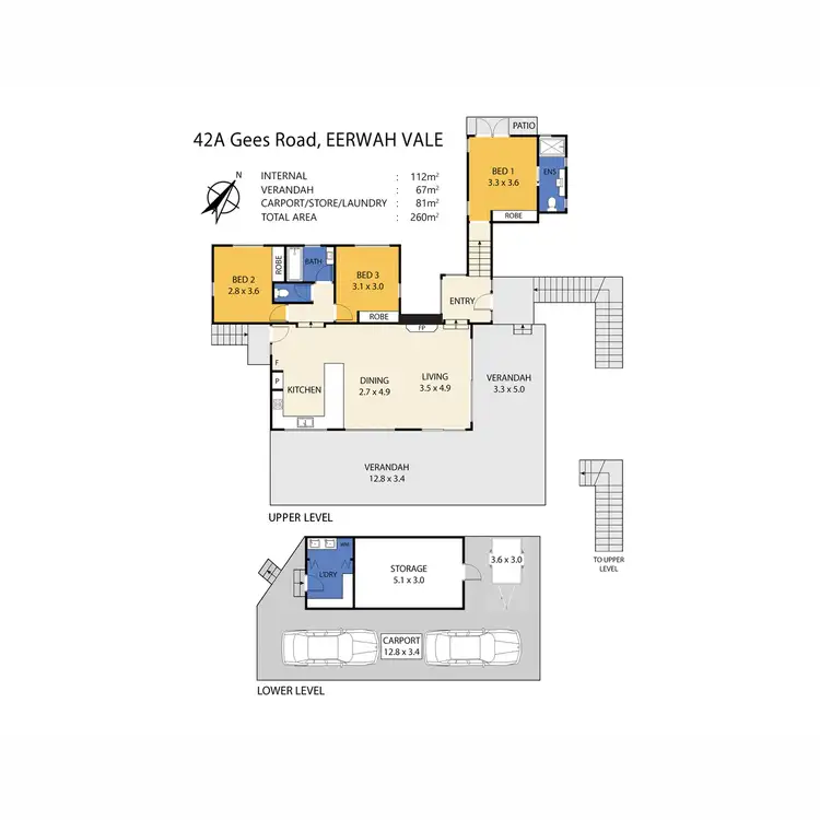 Floorplan of Homely house listing, 42A Gees Road, Eerwah Vale QLD 4562