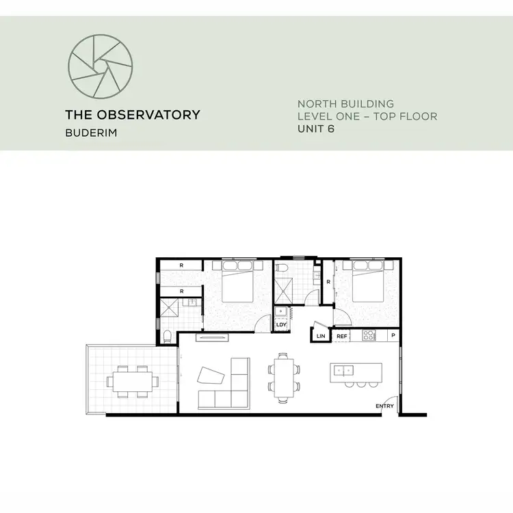 Floorplan of Homely unit listing, 6/4 Ballinger Court, Buderim QLD 4556