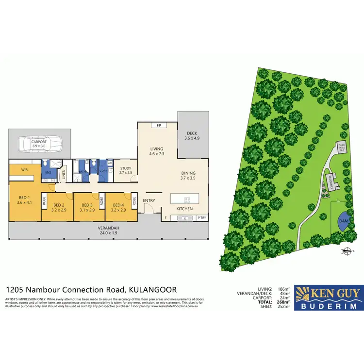 Floorplan of Homely rural property listing, 1205 Nambour Connection Road, Kulangoor QLD 4560