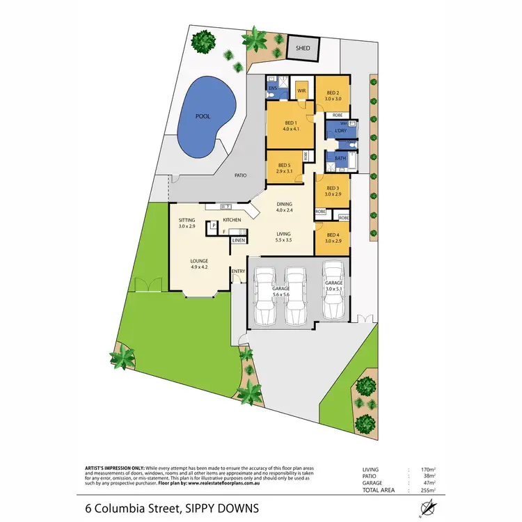 Floorplan of Homely house listing, 6 Columbia Street, Sippy Downs QLD 4556