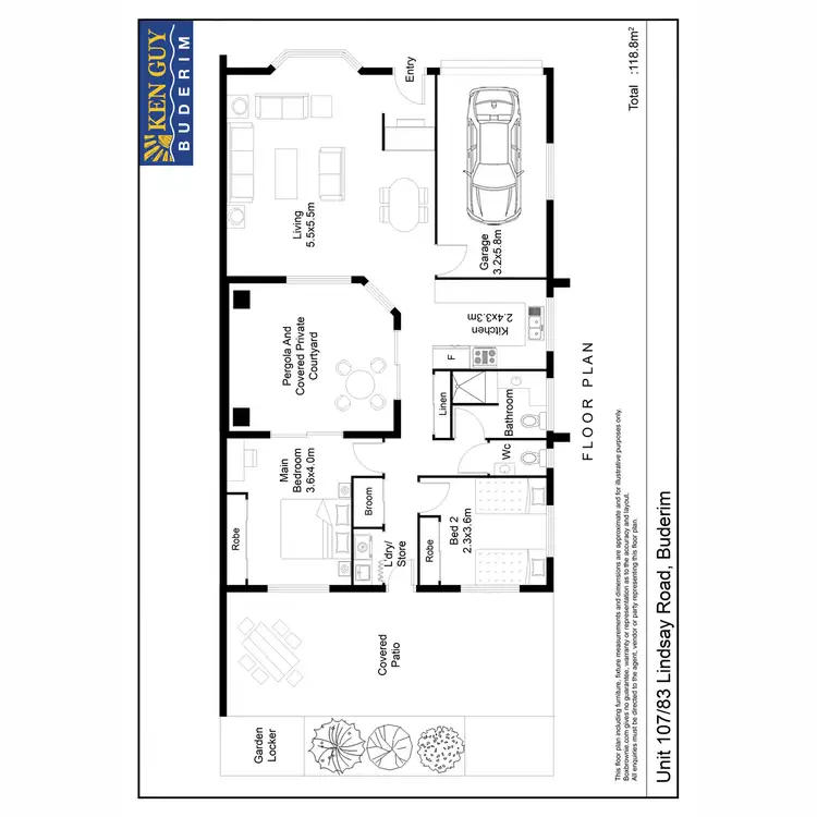 Floorplan of Homely unit listing, 107/83 Lindsay Road, Buderim QLD 4556