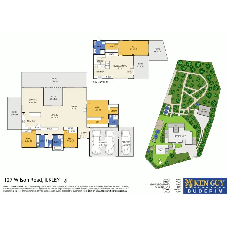 Floorplan of Homely house listing, 127 Wilson Road, Ilkley QLD 4554
