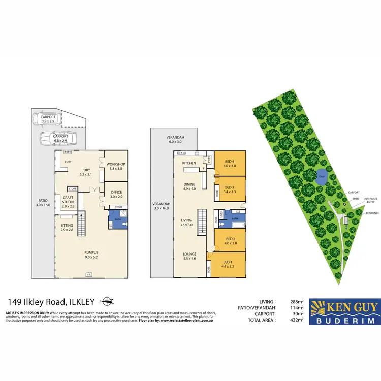 Floorplan of Homely rural property listing, 149 Ilkley Road, Ilkley QLD 4554