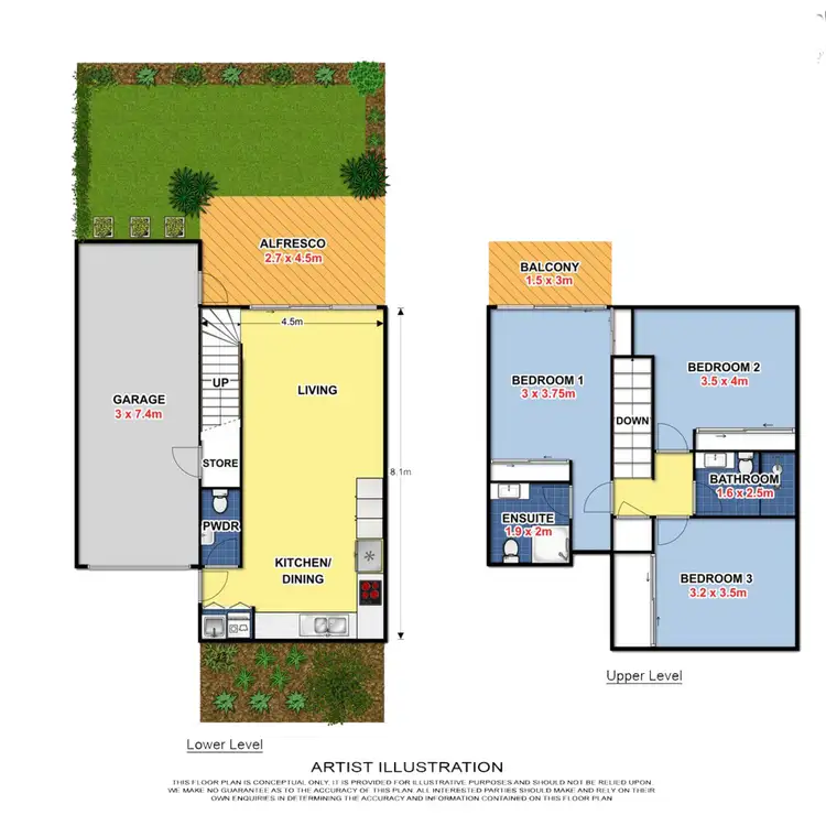 Floorplan of Homely townhouse listing, 10/42 Boardwalk Boulevard, Mount Coolum QLD 4573