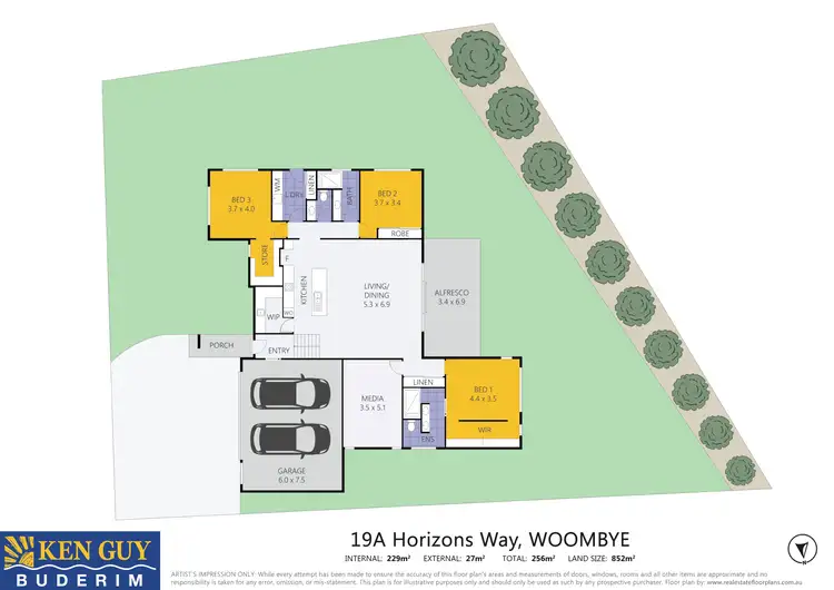 Floorplan of Homely house listing, 19A Horizon Way, Woombye QLD 4559