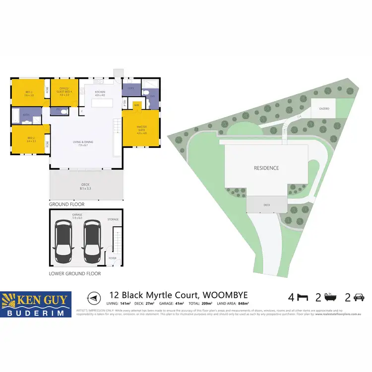 Floorplan of Homely house listing, 12 Black Myrtle Court, Woombye QLD 4559