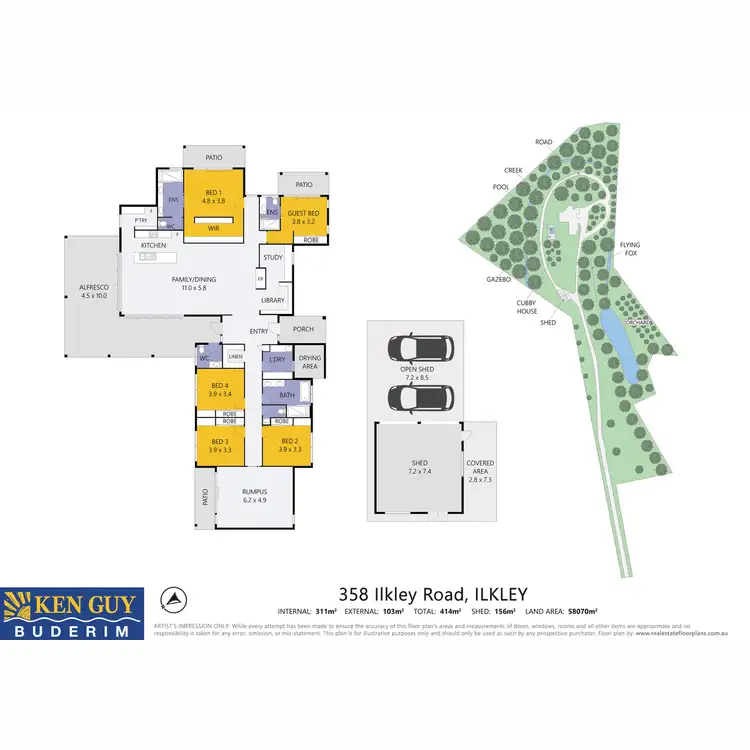 Floorplan of Homely house listing, 358 Ilkley Road, Ilkley QLD 4554