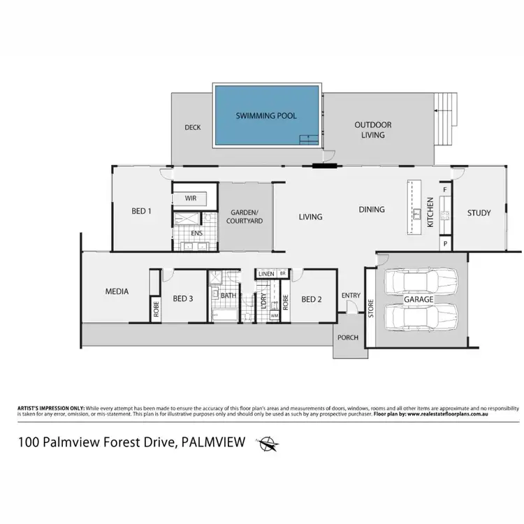 Floorplan of Homely rural property listing, 100 Palmview Forest Drive, Palmview QLD 4553