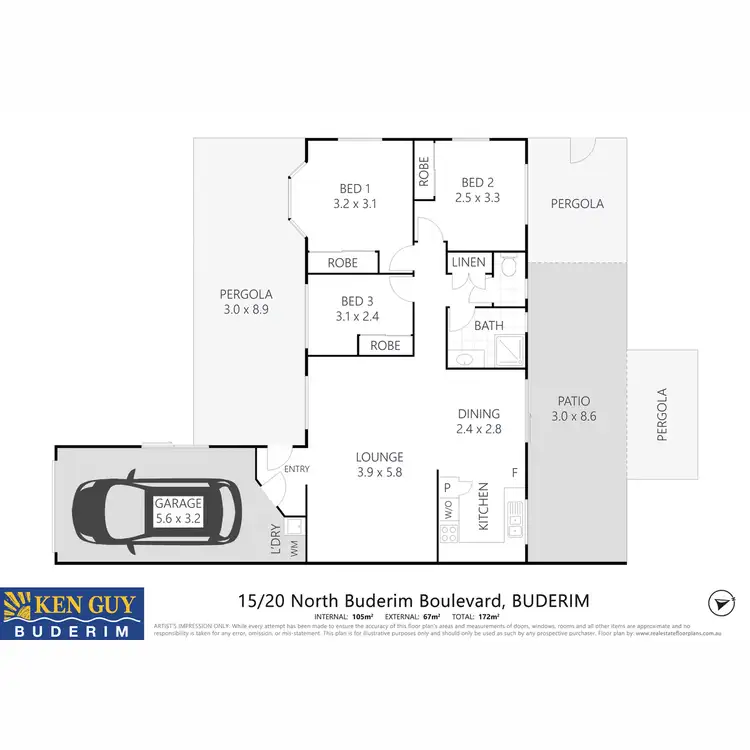 Floorplan of Homely unit listing, 15/20 North Buderim Boulevard, Buderim QLD 4556