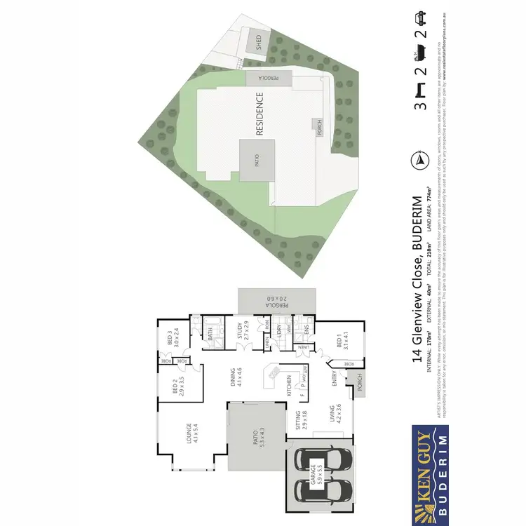 Floorplan of Homely house listing, 14 Glenview Close, Buderim QLD 4556