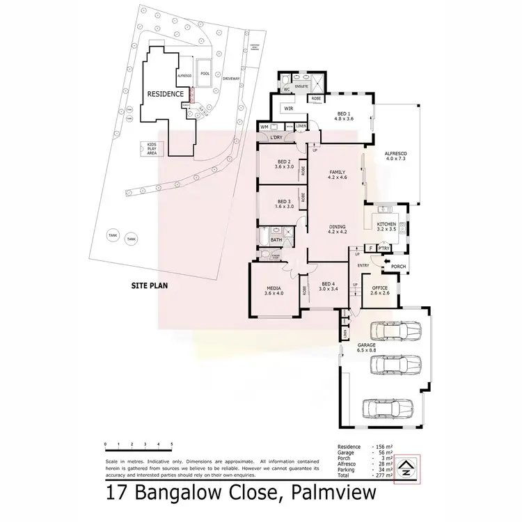 Floorplan of Homely house listing, 17 Bangalow Close, Palmview QLD 4553