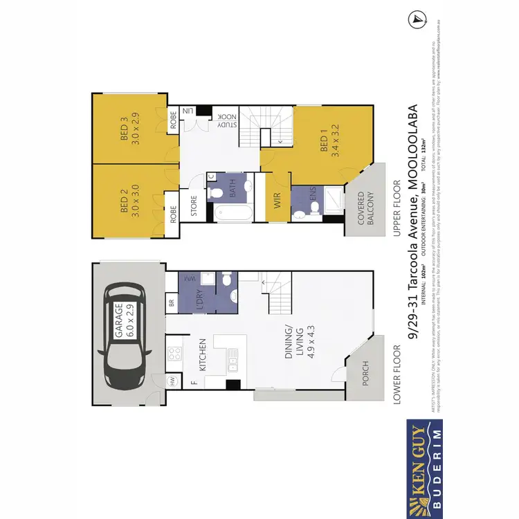 Floorplan of Homely unit listing, 9/29-31 Tarcoola Avenue, Mooloolaba QLD 4557
