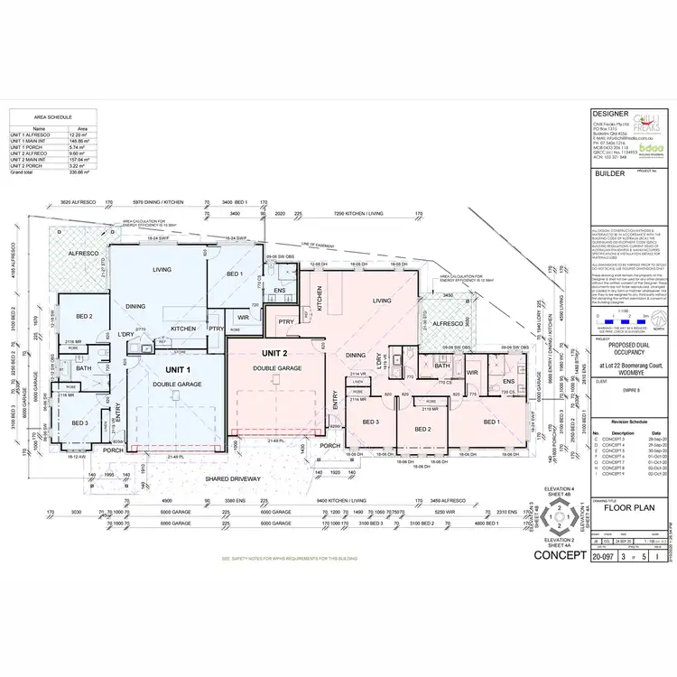 Floorplan of Homely semi-detached listing, 2/6 Boomerang Court, Woombye QLD 4559