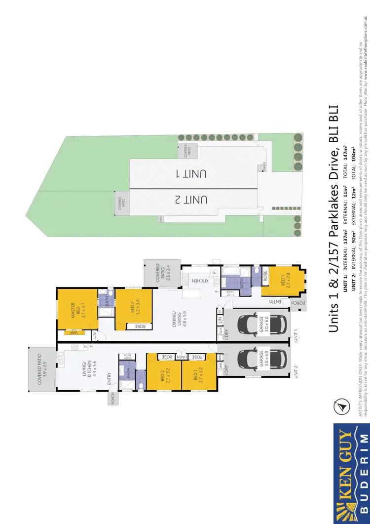 Floorplan of Homely house listing, 1/157 Parklakes Drive, Bli Bli QLD 4560