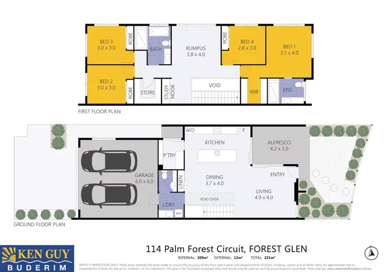 Floorplan of Homely house listing, 114 Palm Forest Circuit, Forest Glen QLD 4556
