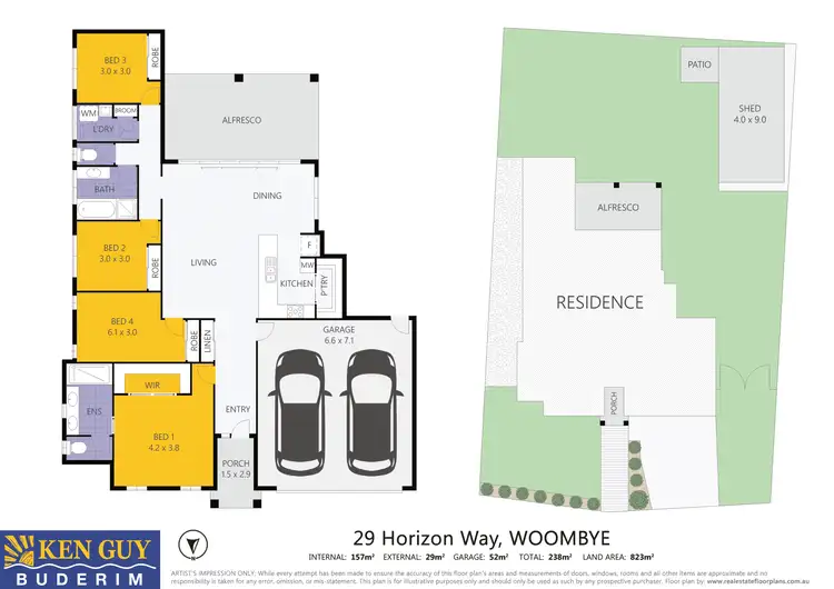 Floorplan of Homely house listing, 29 Horizon Way, Woombye QLD 4559