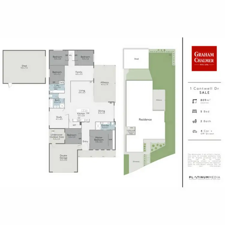 Floorplan of Homely house listing, 1 Cantwell Drive, Sale VIC 3850
