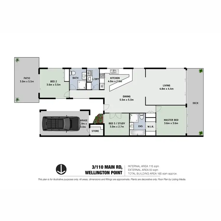 Floorplan of Homely house listing, 3/110 Main Road, Wellington Point QLD 4160