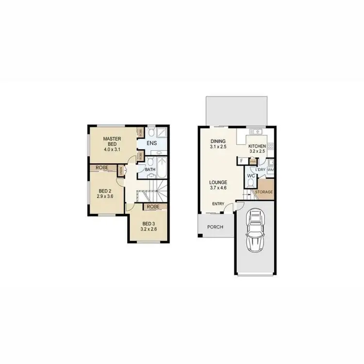 Floorplan of Homely townhouse listing, 7/36 Beattie Road, Coomera QLD 4209