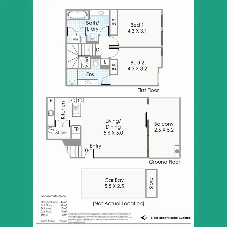 Floorplan of Homely apartment listing, 5/386 Roberts Road, Subiaco WA 6008