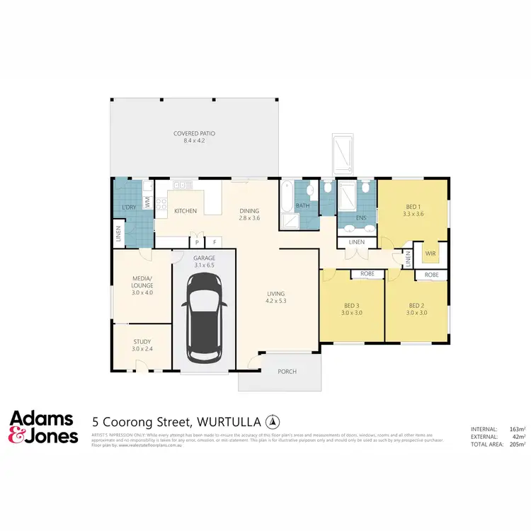 Floorplan of Homely house listing, 5 Coorong Street, Wurtulla QLD 4575